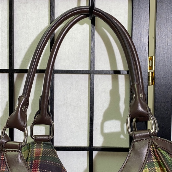 Chaps Plaid Handbag 11x9 - Picture 3 of 5